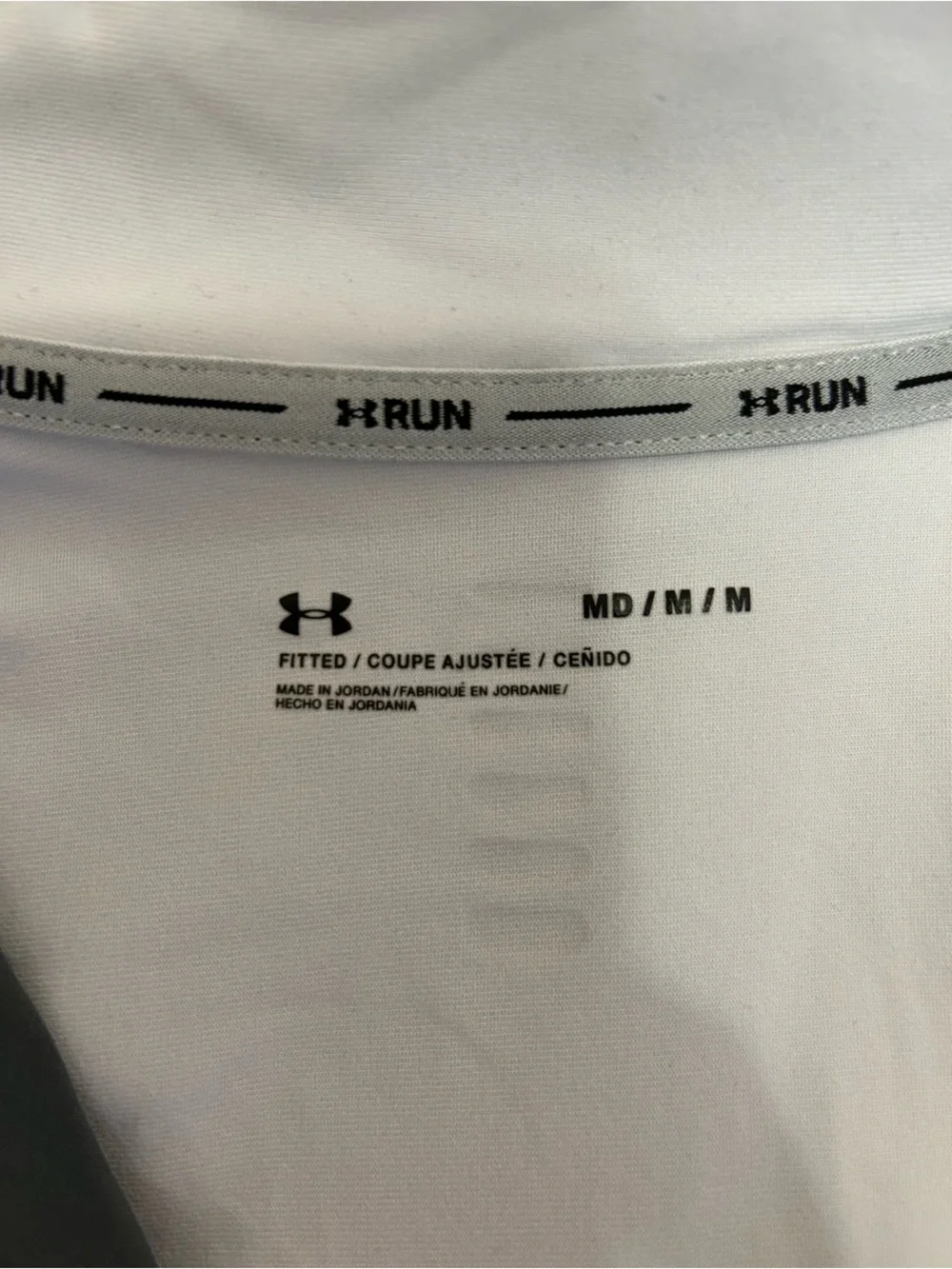 Under Armour Men’s Light Gray and Black Half-Zip Pullover